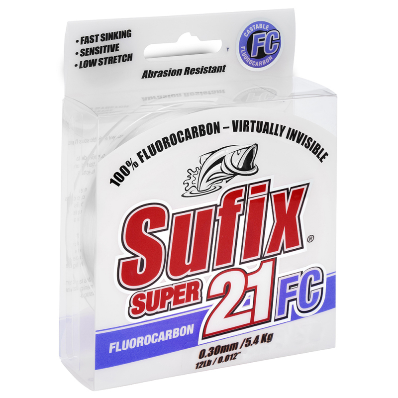 Sufix Super 21 Fluorocarbon 150m Klar 3 Sufix Super 21 Fluorocarbon 150m Klar