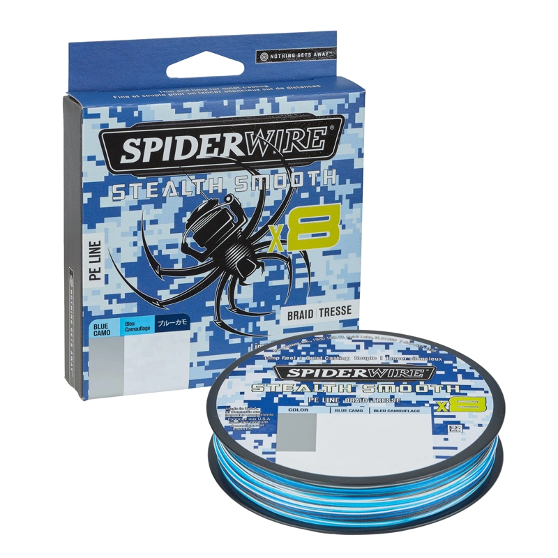 Spiderwire Stealth Smooth Braid 8 150m Blue Camo 3 Spiderwire Stealth Smooth Braid 8 150m Blue Camo