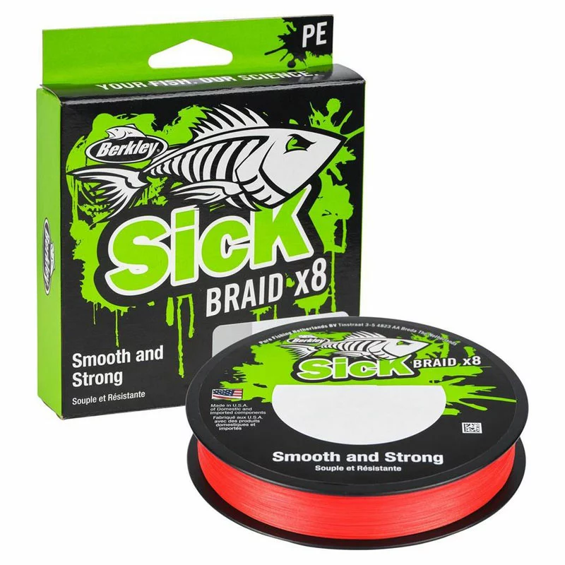 Berkley Sick Braid Red 150m 3 Berkley Sick Braid Red 150m