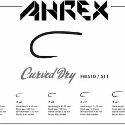 Ahrex Hooks Ahrex FW511 - Curved Dry Fly - Barbless
