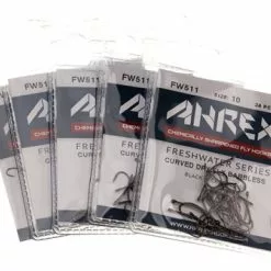Ahrex Hooks Ahrex FW511 - Curved Dry Fly - Barbless 7 Ahrex Hooks Ahrex FW511 - Curved Dry Fly - Barbless -Spoons Sales AFW511 18r 3
