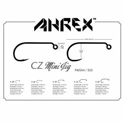 Ahrex Hooks Ahrex FW555 - CZ Mini Jig Barbless
