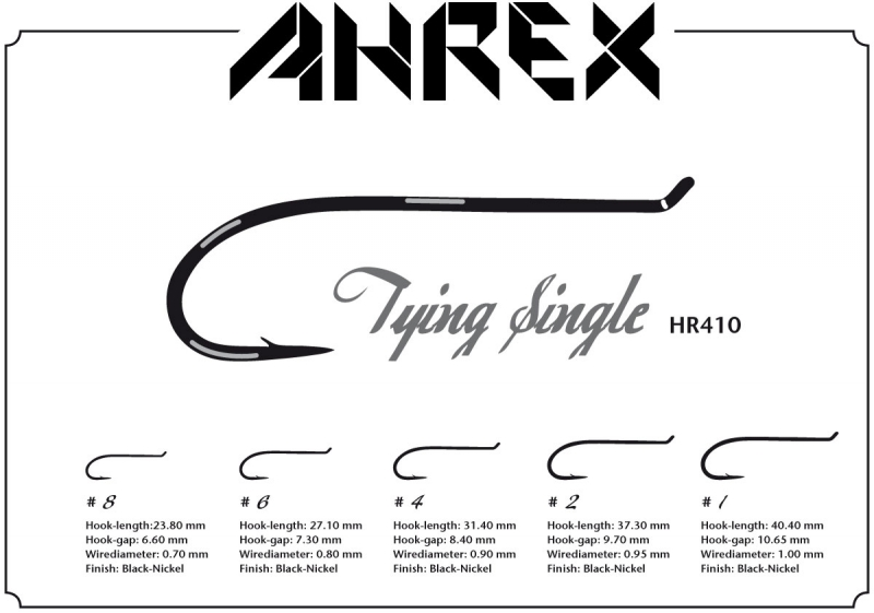 Ahrex Hooks Ahrex HR410 - Tying Single 3 Ahrex Hooks Ahrex HR410 - Tying Single