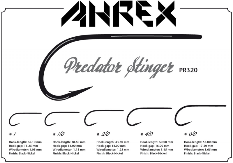 Ahrex Hooks Ahrex PR320 - Predator Stinger 3 Ahrex Hooks Ahrex PR320 - Predator Stinger