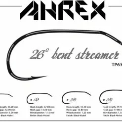 Ahrex Hooks Ahrex TP650 - 26 Degree Bent Streamer