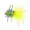 Unique Flies B.H. Rubber Leg Wooly Fluo Yellow Daiichi 1720 #8