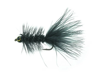 Unique Flies Dog Nobbler Black Daiichi 2220 #8 3 Unique Flies Dog Nobbler Black Daiichi 2220 #8