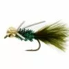 Unique Flies Big Eyes With Legs Olive/Green 2 Unique Flies Big Eyes With Legs Olive/Green -Spoons Sales FL22044 1