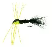 Unique Flies Montana Rubber Leg Black/Green Daiichi 2421 #6