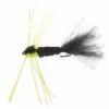 Unique Flies Montana Rubber Leg Black/Yellow Daiichi 2421 #6