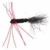 Unique Flies Montana Rubber Leg Black/Red Daiichi 2421 #6 -Spoons Sales FL24028 1
