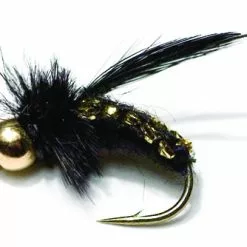 Unique Flies Virkad Gold Head Black TMC 2487 #12