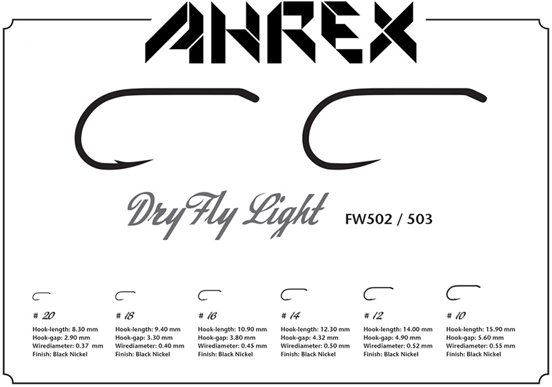 Ahrex Hooks Ahrex FW502 - Dry Fly Light 3 Ahrex Hooks Ahrex FW502 - Dry Fly Light