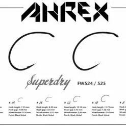 Ahrex Hooks Ahrex FW525 - Super Dry - Barbless